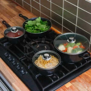 Streetwize 4 Pan (7 Piece) Cookware Set LWACC170